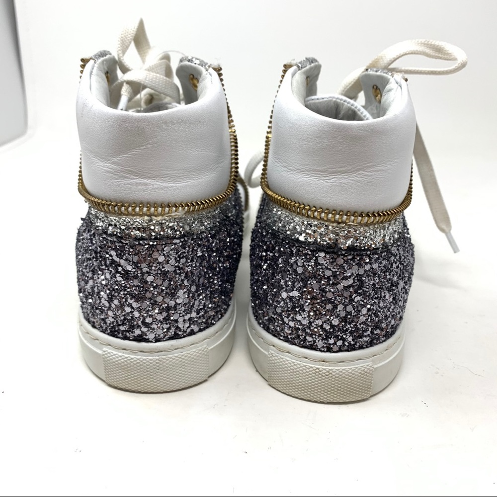 Alessandro Dell'Acqua glitter argento sneakers 37 - Picture 6 of 9